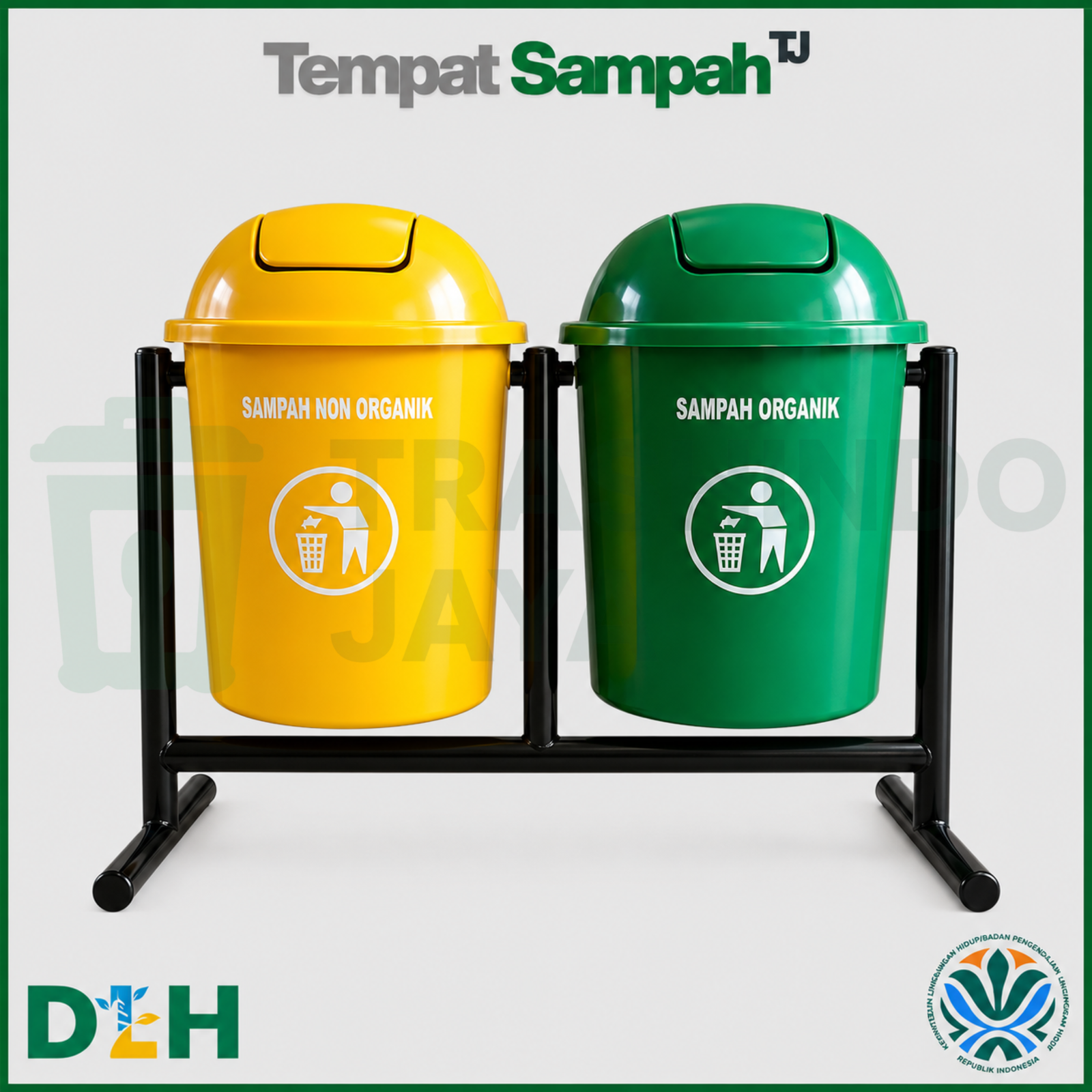 Tempat Sampah Fiber 2in1 Tempat Sampah Fiber 2in1
