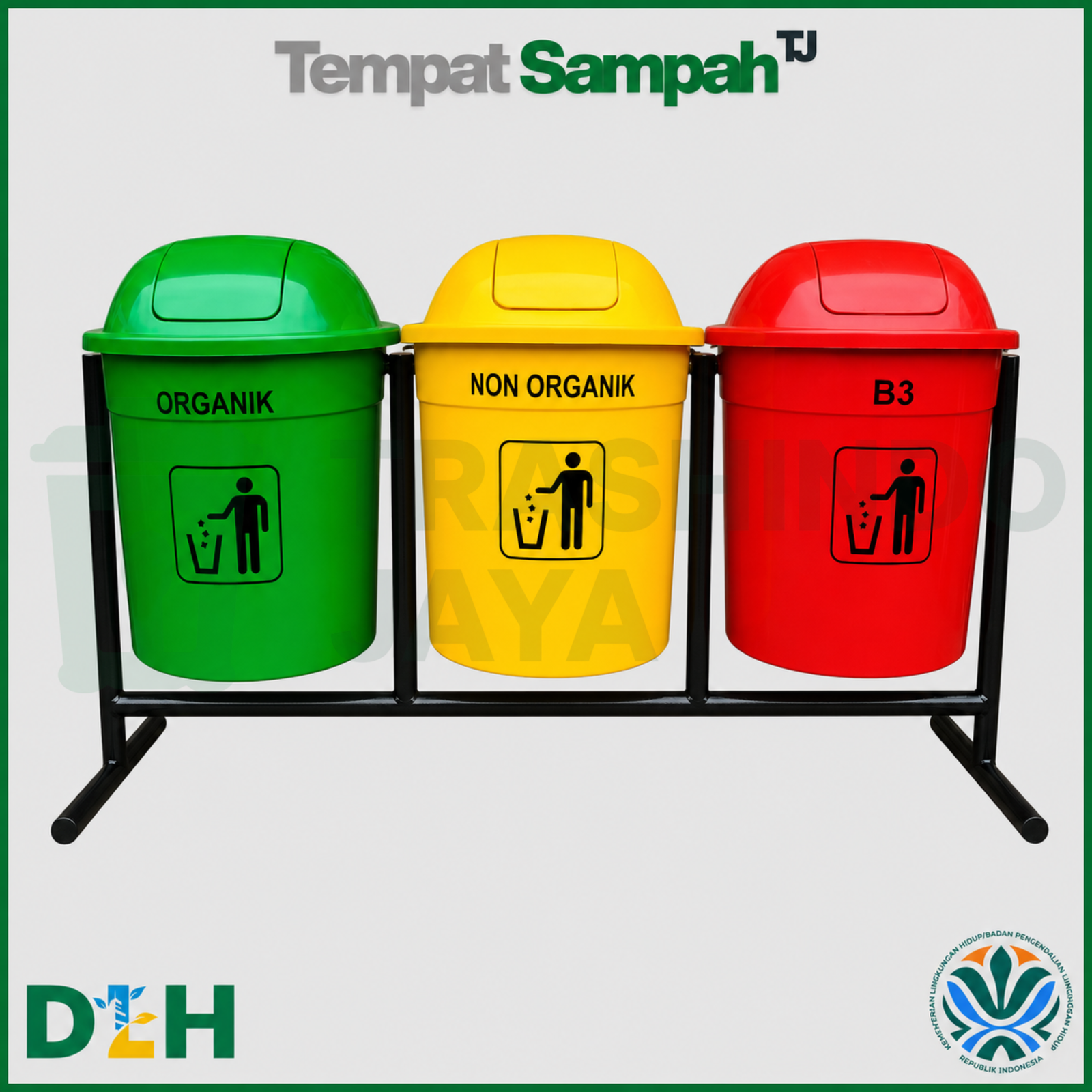 Tempat Sampah Fiber 3in1 Tempat Sampah Fiber 3in1