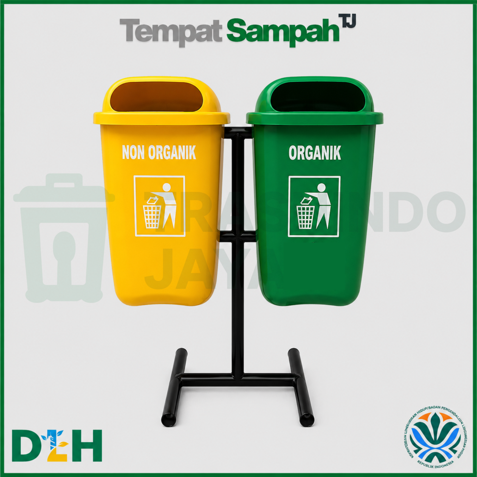 Tempat Sampah Fiber Oval 2in1 Tempat Sampah Fiber Oval 2in1